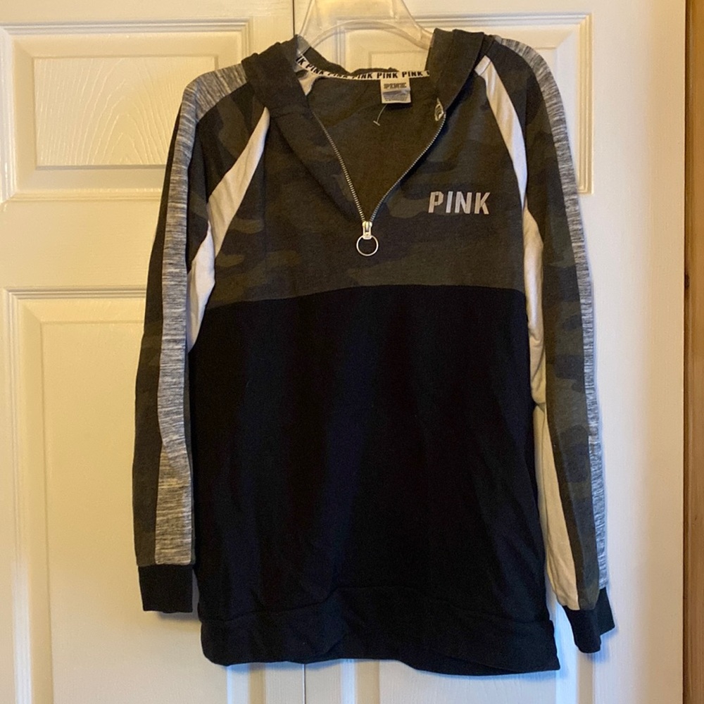Pink half zip